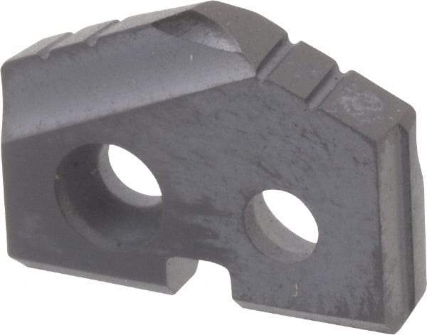 Allied Machine and Engineering - 31/64" Diam x 3/32" Thick, Seat Code Z, 132° Included Angle Spade Drill Insert - TiAlN Coated, Carbide, Grade P40, Series T-A - Apex Tool & Supply