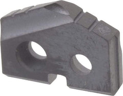 Allied Machine and Engineering - 31/64" Diam x 3/32" Thick, Seat Code Z, 132° Included Angle Spade Drill Insert - TiAlN Coated, Carbide, Grade P40, Series T-A - Apex Tool & Supply