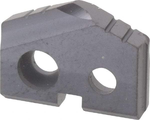 Allied Machine and Engineering - 15/32" Diam x 3/32" Thick, Seat Code Z, 132° Included Angle Spade Drill Insert - TiAlN Coated, Carbide, Grade P40, Series T-A - Apex Tool & Supply