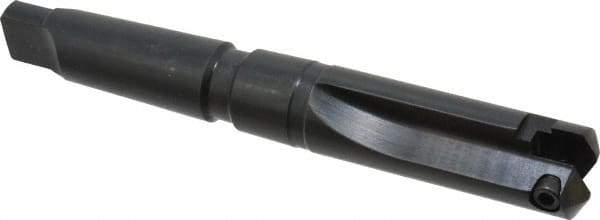 Allied Machine and Engineering - Series A, 31/32 to 1-3/8" Diam, 3MT Taper Shank, Straight Flute Spade Drill - 3" Max Depth, 3-23/32" Body Length, 6-7/8" OAL, Short Length - Apex Tool & Supply