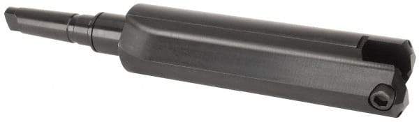 Allied Machine and Engineering - Series H, 4 to 8-1/2" Diam, 5MT Taper Shank, Straight Flute Spade Drill - 15" Max Depth, 19-1/8" Body Length, 23-7/16" OAL, Standard Length, Through Coolant - Apex Tool & Supply