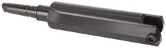 Allied Machine and Engineering - Series H, 4 to 8-1/2" Diam, 5MT Taper Shank, Straight Flute Spade Drill - 15" Max Depth, 19-1/8" Body Length, 23-7/16" OAL, Standard Length, Through Coolant - Apex Tool & Supply