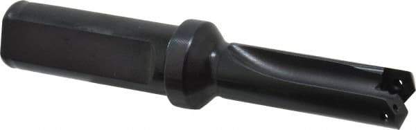 Allied Machine and Engineering - Series 0.5, 39/64 to 11/16" Diam, 3/4" Diam Straight Shank with Flange, Straight Flute Spade Drill - 1-3/8" Max Depth, 2-39/64" Body Length, 4-17/32" OAL, Short Length, Through Coolant - Apex Tool & Supply