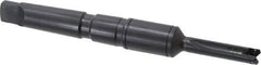 Allied Machine and Engineering - Series Y, 3/8 to 27/64" Diam, 2MT Taper Shank, Straight Flute Spade Drill - 1-1/4" Max Depth, 3-15/32" Body Length, 6-5/16" OAL, Short Length, Through Coolant - Apex Tool & Supply