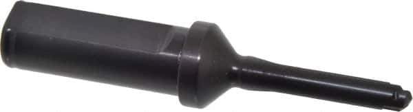Allied Machine and Engineering - Series Y, 3/8 to 27/64" Diam, 3/4" Diam Straight Shank with Flange, Straight Flute Spade Drill - 1-1/4" Max Depth, 2-1/2" Body Length, 4-7/16" OAL, Short Length, Through Coolant - Apex Tool & Supply