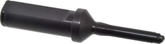 Allied Machine and Engineering - Series Y, 3/8 to 27/64" Diam, 3/4" Diam Straight Shank with Flange, Straight Flute Spade Drill - 1-1/4" Max Depth, 2-1/2" Body Length, 4-7/16" OAL, Short Length, Through Coolant - Apex Tool & Supply