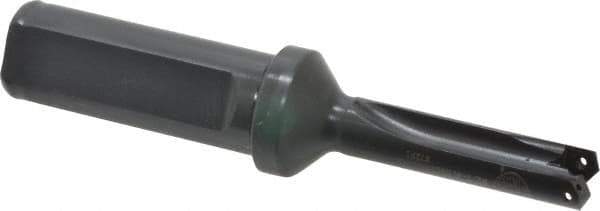 Allied Machine and Engineering - Series Z, 7/16 to 1/2" Diam, 3/4" Diam Straight Shank with Flange, Straight Flute Spade Drill - 1-1/4" Max Depth, 2-1/2" Body Length, 4-7/16" OAL, Short Length, Through Coolant - Apex Tool & Supply