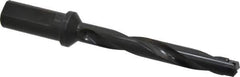 Allied Machine and Engineering - Series 1, 45/64 to 15/16" Diam, 1" Diam Straight Shank with Flange, Helical Flute Spade Drill - 4-5/8" Max Depth, 6-15/64" Body Length, 8-3/8" OAL, Intermediate Length, Through Coolant - Apex Tool & Supply