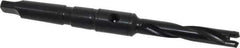 Allied Machine and Engineering - Series 0, 33/64 to 11/16" Diam, 2MT Taper Shank, Helical Flute Spade Drill - 2-1/2" Max Depth, 4-49/64" Body Length, 7-19/32" OAL, Standard Length, Through Coolant - Apex Tool & Supply