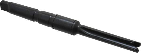 Allied Machine and Engineering - Series 0, 33/64 to 11/16" Diam, 2MT Taper Shank, Straight Flute Spade Drill - 2-1/2" Max Depth, 4-49/64" Body Length, 7-19/32" OAL, Standard Length, Through Coolant - Apex Tool & Supply