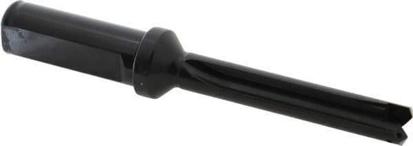 Allied Machine and Engineering - Series 0, 33/64 to 11/16" Diam, 3/4" Diam Straight Shank with Flange, Straight Flute Spade Drill - 2-1/2" Max Depth, 3-47/64" Body Length, 5-21/32" OAL, Standard Length, Through Coolant - Apex Tool & Supply