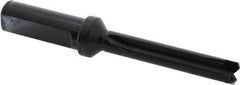 Allied Machine and Engineering - Series 0, 33/64 to 11/16" Diam, 3/4" Diam Straight Shank with Flange, Straight Flute Spade Drill - 2-1/2" Max Depth, 3-47/64" Body Length, 5-21/32" OAL, Standard Length, Through Coolant - Apex Tool & Supply