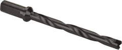 Allied Machine and Engineering - Series 1, 45/64 to 15/16" Diam, 1" Diam Straight Shank with Flange, Helical Flute Spade Drill - 6-5/8" Max Depth, 8-15/64" Body Length, 10-3/8" OAL, Standard Length, Through Coolant - Apex Tool & Supply
