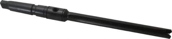 Allied Machine and Engineering - Series 1, 45/64 to 15/16" Diam, 3MT Taper Shank, Straight Flute Spade Drill - 6-3/4" Max Depth, 9-39/64" Body Length, 13-5/32" OAL, Standard Length, Through Coolant - Apex Tool & Supply