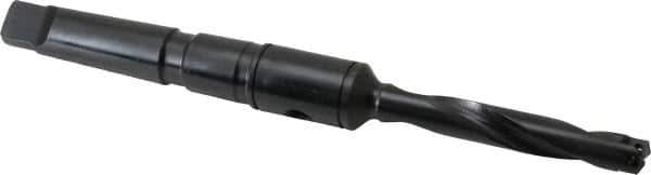 Allied Machine and Engineering - Series Z, 7/16 to 1/2" Diam, 2MT Taper Shank, Helical Flute Spade Drill - 2-3/8" Max Depth, 4-19/32" Body Length, 7-7/16" OAL, Standard Length, Through Coolant - Apex Tool & Supply