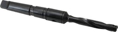Allied Machine and Engineering - Series Z, 7/16 to 1/2" Diam, 2MT Taper Shank, Helical Flute Spade Drill - 2-3/8" Max Depth, 4-19/32" Body Length, 7-7/16" OAL, Standard Length, Through Coolant - Apex Tool & Supply