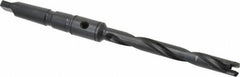 Allied Machine and Engineering - Series 0, 33/64 to 11/16" Diam, 2MT Taper Shank, Helical Flute Spade Drill - 4-1/2" Max Depth, 6-49/64" Body Length, 9-19/32" OAL, Extended Length, Through Coolant - Apex Tool & Supply