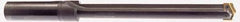 Allied Machine and Engineering - Series 4, 1-29/32 to 2-9/16" Diam, 1-1/2" Diam Straight Shank, Straight Flute Spade Drill - 24-5/8" Max Depth, 26-3/16" Body Length, 30" OAL, Long Length, Through Coolant - Apex Tool & Supply