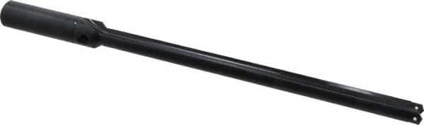 Allied Machine and Engineering - Series 1, 45/64 to 15/16" Diam, 1" Diam Straight Shank, Straight Flute Spade Drill - 10-5/8" Max Depth, 12-1/64" Body Length, 14-7/8" OAL, Extended Length, Through Coolant - Apex Tool & Supply