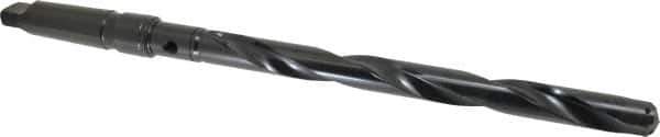 Allied Machine and Engineering - Series 2, 31/32 to 1-3/8" Diam, 4MT Taper Shank, Helical Flute Spade Drill - 11-3/8" Max Depth, 14-15/64" Body Length, 18-25/32" OAL, Extended Length, Through Coolant - Apex Tool & Supply