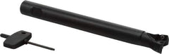 Seco - 93° Lead Angle, 1" Min Cut Diam, 0.28" Max Depth of Cut, Indexable Chamfer and Angle End Mill - 2 Inserts, XO.. 1204.. Insert Style, 7.87" Overall Length, Through Coolant, Straight Shank - Apex Tool & Supply