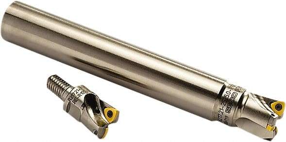 Seco - 3/4" Cut Diam, 0.27" Max Depth, 3/4" Shank Diam, Cylindrical Shank Indexable High-Feed End Mill - Screw Holding Method, R217.21 Toolholder, Through Coolant - Apex Tool & Supply