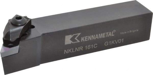 Kennametal - NP.., -5° Lead Angle NKLN External Right Hand Indexable Profiling Toolholder - 1" Shank Height x 1" Shank Width, 5" Long, Steel - Apex Tool & Supply