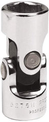 Proto - 3/8" Drive, Standard Hand Socket - 6 Points, 1-3/4" OAL, Alloy Steel, Chrome Finish - Apex Tool & Supply