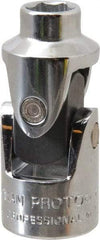 Proto - 3/8" Drive, Standard Hand Socket - 6 Points, 1-3/4" OAL, Alloy Steel, Chrome Finish - Apex Tool & Supply
