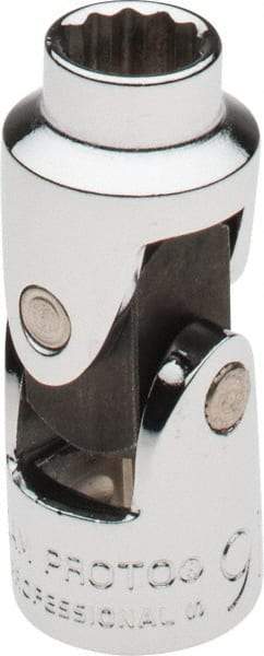 Proto - 3/8" Drive, Standard Hand Socket - 12 Points, 1-3/4" OAL, Alloy Steel, Chrome Finish - Apex Tool & Supply