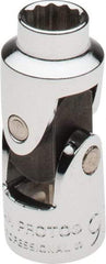 Proto - 3/8" Drive, Standard Hand Socket - 12 Points, 1-3/4" OAL, Alloy Steel, Chrome Finish - Apex Tool & Supply