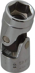Proto - 1/2", 3/8" Drive, Standard Hand Socket - 6 Points, 1-3/4" OAL, Alloy Steel, Chrome Finish - Apex Tool & Supply
