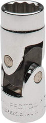 Proto - 3/8" Drive, Standard Hand Socket - 12 Points, 1-27/32" OAL, Alloy Steel, Chrome Finish - Apex Tool & Supply