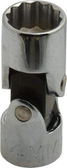 Proto - 3/8" Drive, Standard Hand Socket - 12 Points, 1-27/32" OAL, Alloy Steel, Chrome Finish - Apex Tool & Supply