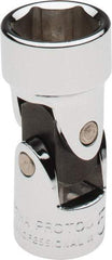 Proto - 5/8", 3/8" Drive, Standard Hand Socket - 6 Points, 1-27/32" OAL, Alloy Steel, Chrome Finish - Apex Tool & Supply