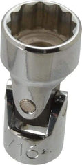 Proto - 11/16", 3/8" Drive, Standard Hand Socket - 12 Points, 2" OAL, Alloy Steel, Chrome Finish - Apex Tool & Supply
