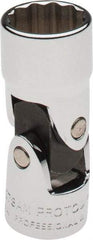 Proto - 3/8" Drive, Standard Hand Socket - 12 Points, 2" OAL, Alloy Steel, Chrome Finish - Apex Tool & Supply