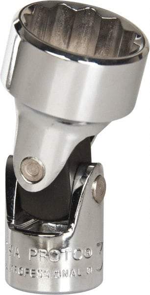 Proto - 3/4", 3/8" Drive, Standard Hand Socket - 12 Points, 2" OAL, Alloy Steel, Chrome Finish - Apex Tool & Supply