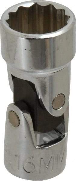 Proto - 3/8" Drive, Standard Hand Socket - 12 Points, 2" OAL, Alloy Steel, Chrome Finish - Apex Tool & Supply