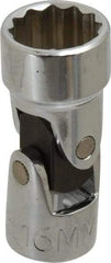Proto - 3/8" Drive, Standard Hand Socket - 12 Points, 2" OAL, Alloy Steel, Chrome Finish - Apex Tool & Supply
