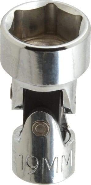 Proto - 3/8" Drive, Standard Hand Socket - 6 Points, 2" OAL, Alloy Steel, Chrome Finish - Apex Tool & Supply