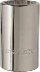 Proto - 1/2" Drive, Deep Hand Socket - 12 Points, 3-1/4" OAL, Alloy Steel, Chrome Finish - Apex Tool & Supply