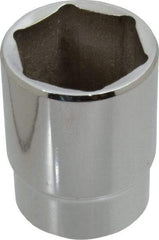 Proto - 1/2" Drive, Standard Hand Socket - 6 Points, 1-3/4" OAL, Alloy Steel, Chrome Finish - Apex Tool & Supply