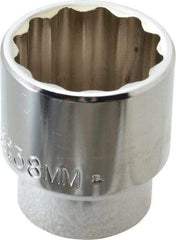 Proto - 1/2" Drive, Standard Hand Socket - 12 Points, 2-1/4" OAL, Alloy Steel, Chrome Finish - Apex Tool & Supply