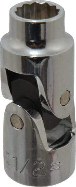 Proto - 1/2", 1/2" Drive, Standard Hand Socket - 12 Points, 2-13/32" OAL, Alloy Steel, Chrome Finish - Apex Tool & Supply