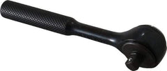 Proto - 1/4" Drive Round Head Standard Ratchet - Black Oxide Finish, 4-1/2" OAL, 72 Gear Teeth, Standard Head - Apex Tool & Supply