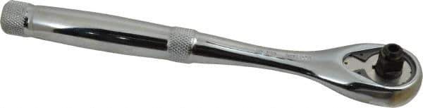 Proto - 3/8" Drive Pear Head Aerospace Ratchet - Chrome Finish, 8-1/2" OAL, 45 Gear Teeth, Standard Head - Apex Tool & Supply