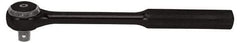 Proto - 1/2" Drive Round Head Standard Ratchet - Black Oxide Finish, 9-3/8" OAL, 72 Gear Teeth, Standard Head - Apex Tool & Supply