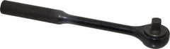 Proto - 3/8" Drive Round Head Standard Ratchet - Black Oxide Finish, 7-3/8" OAL, 72 Gear Teeth, Standard Head - Apex Tool & Supply