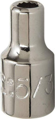 Proto - 5/32", 1/4" Drive, Standard Hand Socket - 12 Points, 7/8" OAL, Alloy Steel, Chrome Finish - Apex Tool & Supply